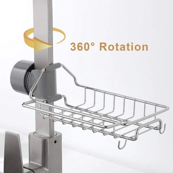 Kitchen Sink Drain Rack Sponge Storage Flexible Faucet Holder Soap Drainer Towel Rack Shelf Organizer Kitchen Accessories