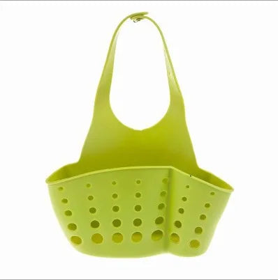 Adjustable Kitchen Sink Hanging Organizer – Faucet Mounted Drain Basket for Sponge, Soap & Cleaning Tools