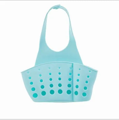Adjustable Kitchen Sink Hanging Organizer – Faucet Mounted Drain Basket for Sponge, Soap & Cleaning Tools