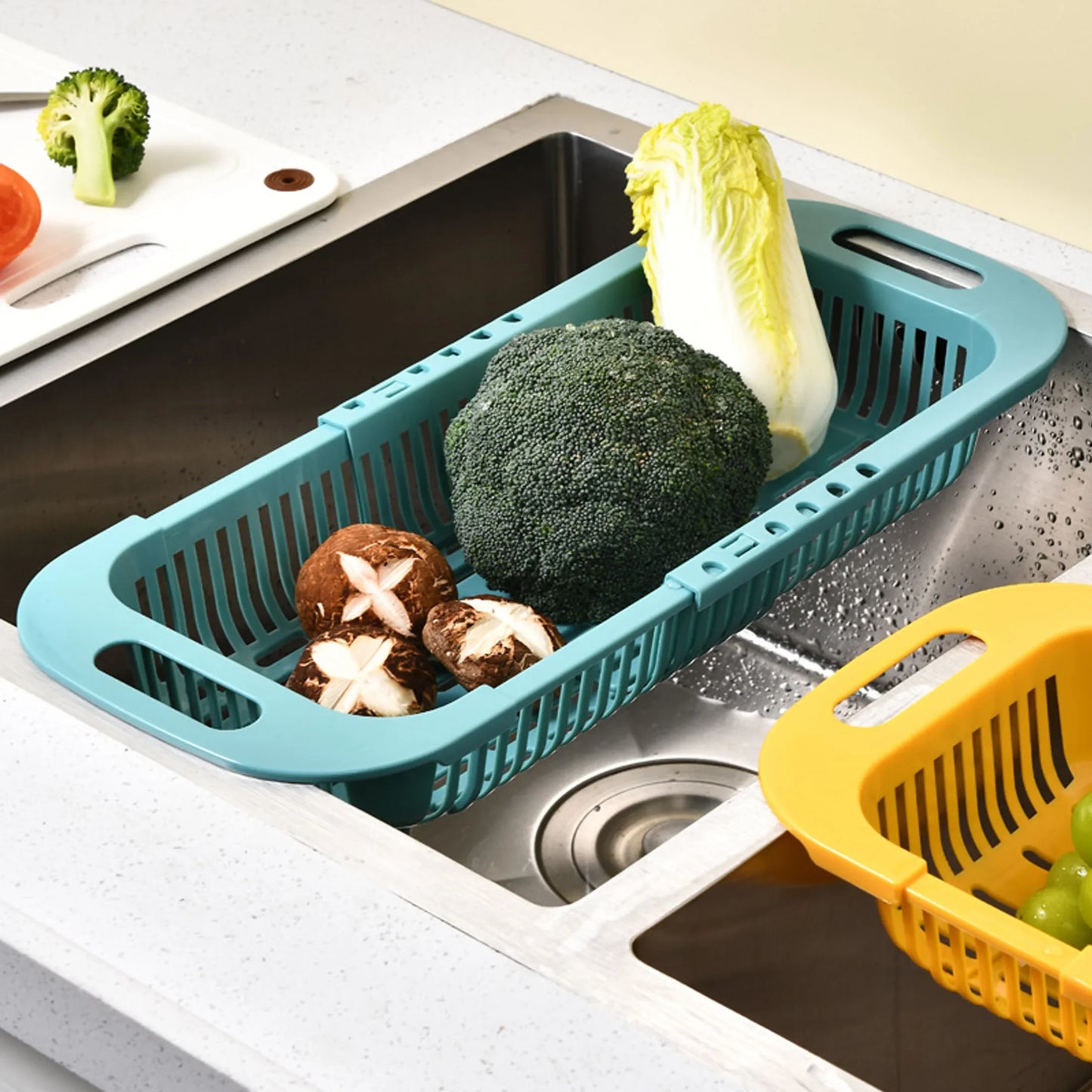 Vegetable Drain Basket Kitchen Organizer Gadgets
