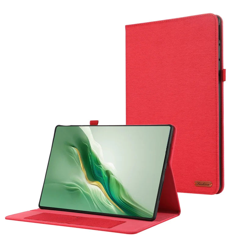 Case For Honor Magicpad 2 12.3 inch 2024 Case Soft Fabric Flip Stand Tablet Shell For Funda Honor Magic Pad 2 Case Coque 12.3"