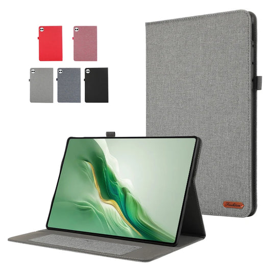 Case For Honor Magicpad 2 12.3 inch 2024 Case Soft Fabric Flip Stand Tablet Shell For Funda Honor Magic Pad 2 Case Coque 12.3"