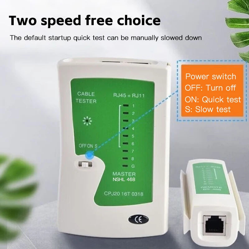 Universal Network Cable Tester RJ45 RJ11 Ethernet LAN Wire Testing Tool