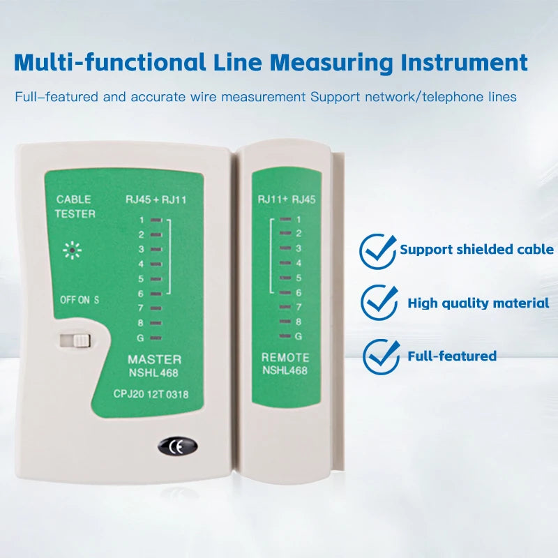 Universal Network Cable Tester RJ45 RJ11 Ethernet LAN Wire Testing Tool