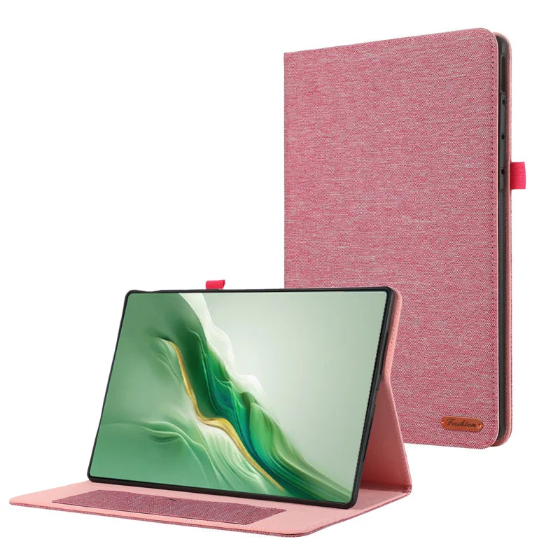 Case For Honor Magicpad 2 12.3 inch 2024 Case Soft Fabric Flip Stand Tablet Shell For Funda Honor Magic Pad 2 Case Coque 12.3"